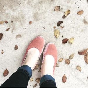 Madewell Velvet Leia ballet flats